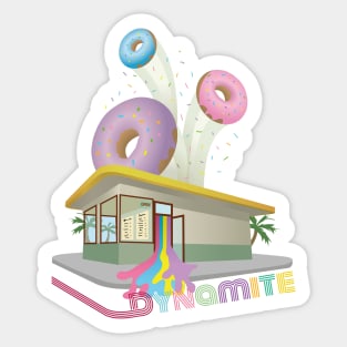 Donught's shop in "Dynamite" by BTS. Sticker